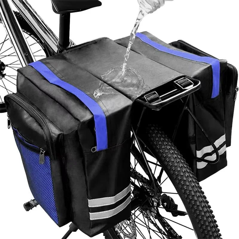 Waterproof Bicycle Rear Seat Bag — Double-Sided Reflective