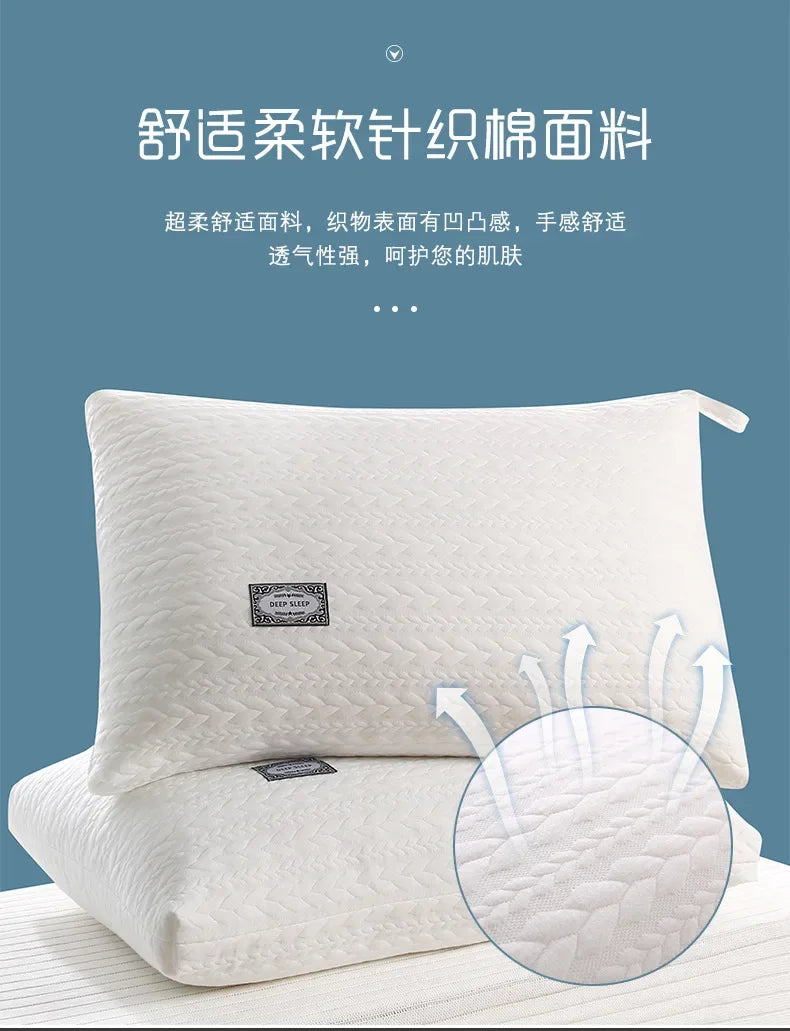 Soft Cervical Support Sleeping Pillow – Hotel Quality, 48x74cm, 600g or 800g Fill