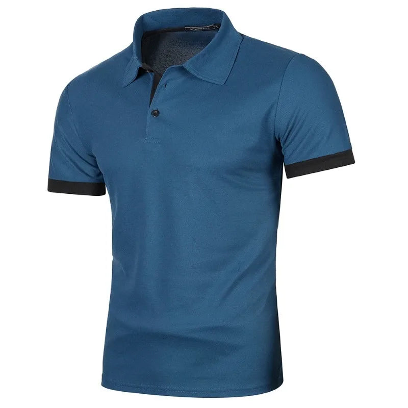 Men's Solid Color Polo Shirt — Classic Everyday Polo