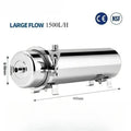 Whole House UF Water Purifier 1500L — 0.01μm Stainless Steel PVDF Membrane, Washable & Reusable