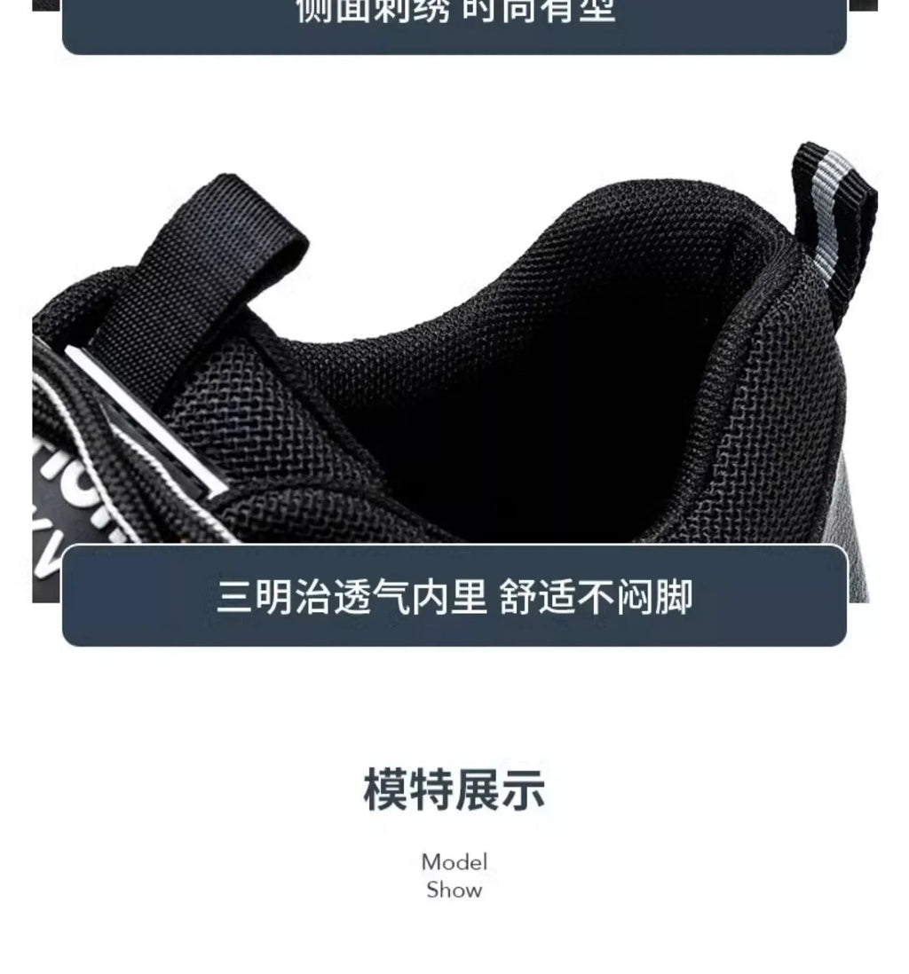 Steel Toe Safety Sneakers – Kevlar Anti-Puncture Insulated Work Shoes