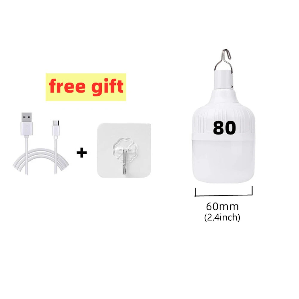 USB Rechargeable LED Emergency Lantern – Multifunctional Portable Camping Light for BBQ, Outdoor & Home