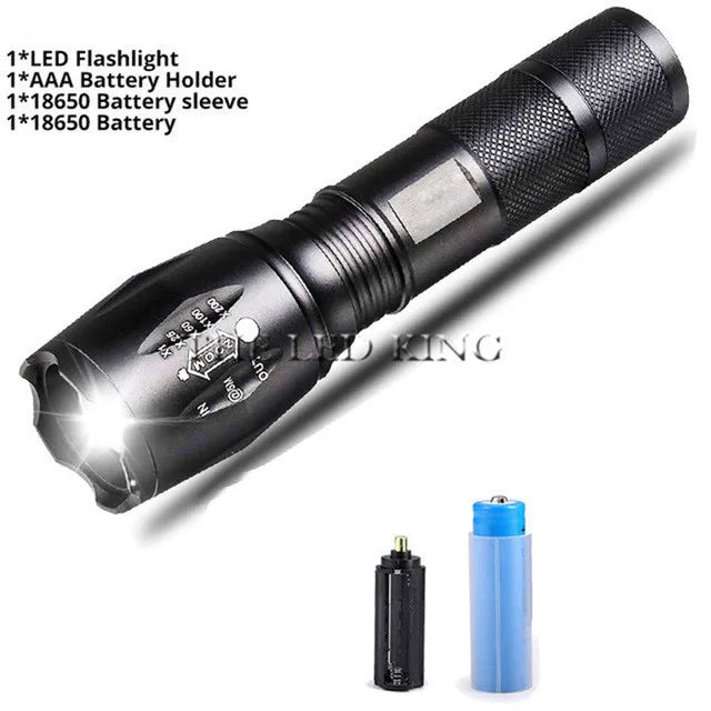 XM-L2 10000LM Zoomable CREE LED Flashlight – Waterproof Tactical Torch for 18650/26650