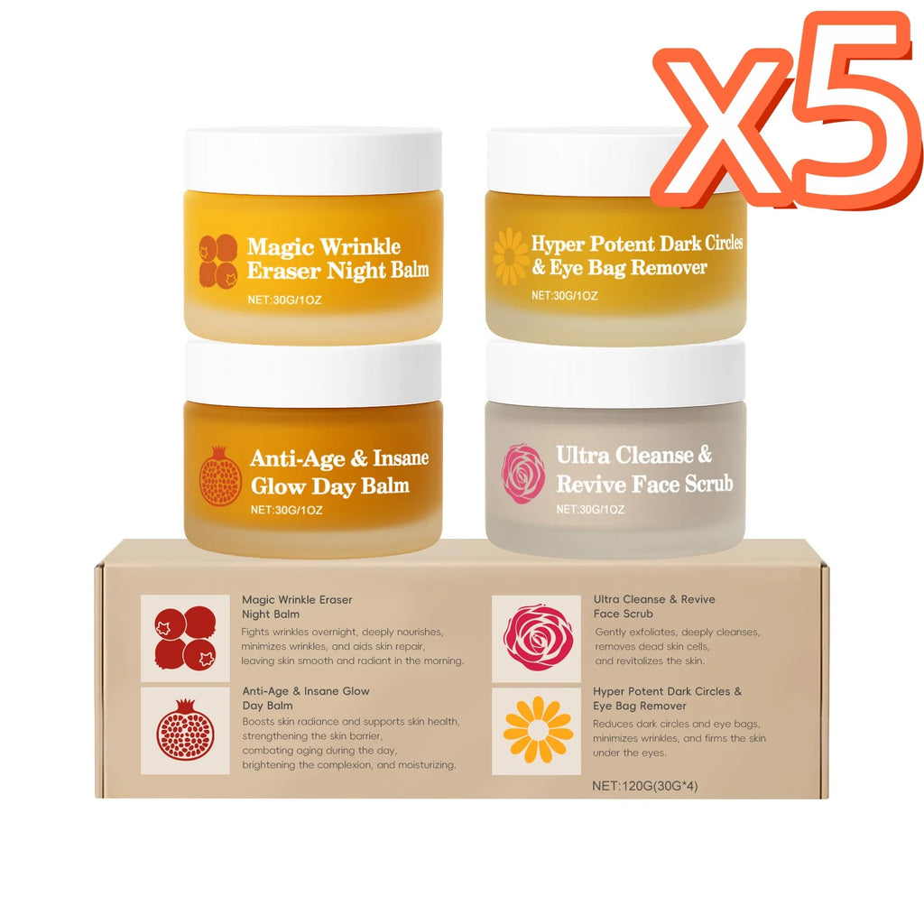 Day & Night Skincare Set – 4-Piece Brightening Barrier Repair Combo