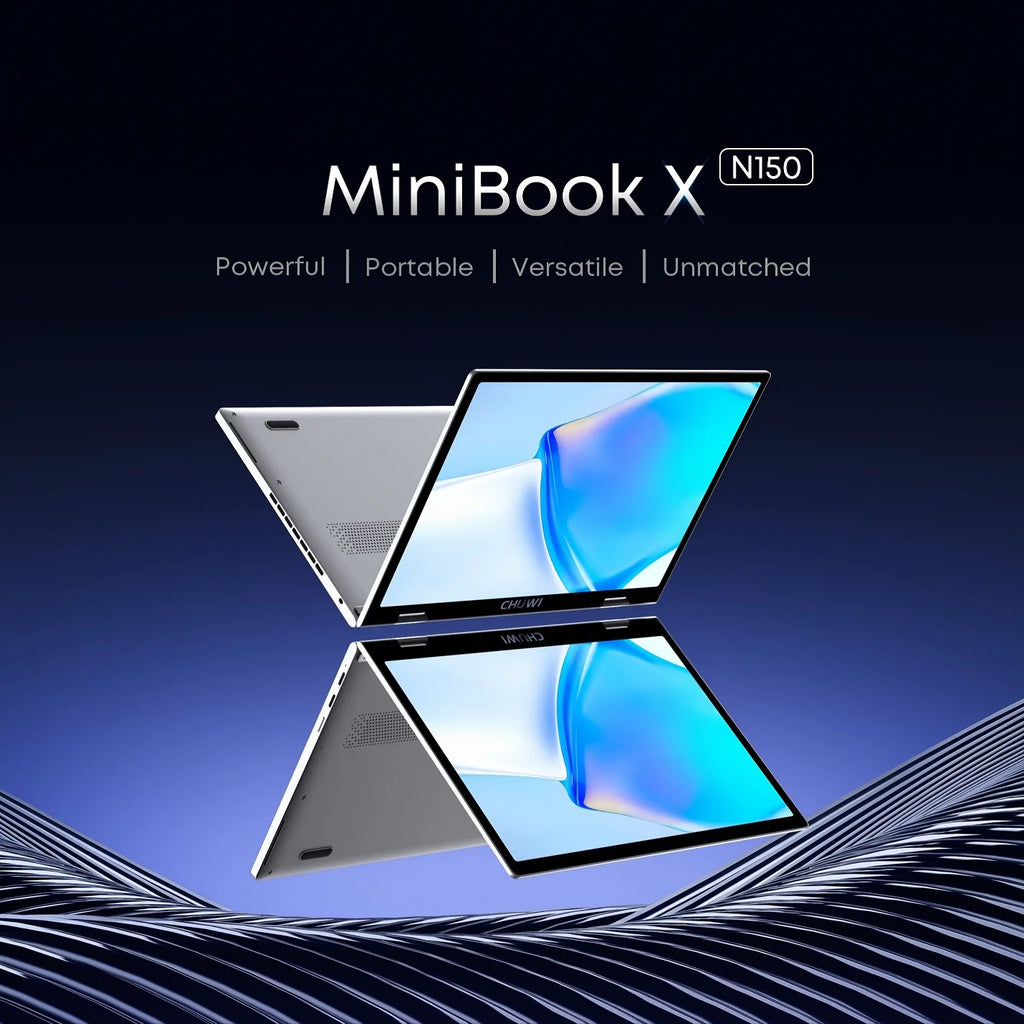 CHUWI MiniBook X 10.51" 2-in-1 Touchscreen Laptop – Intel N150, 16GB LPDDR5, 512GB SSD, 360° Yoga, Windows 11