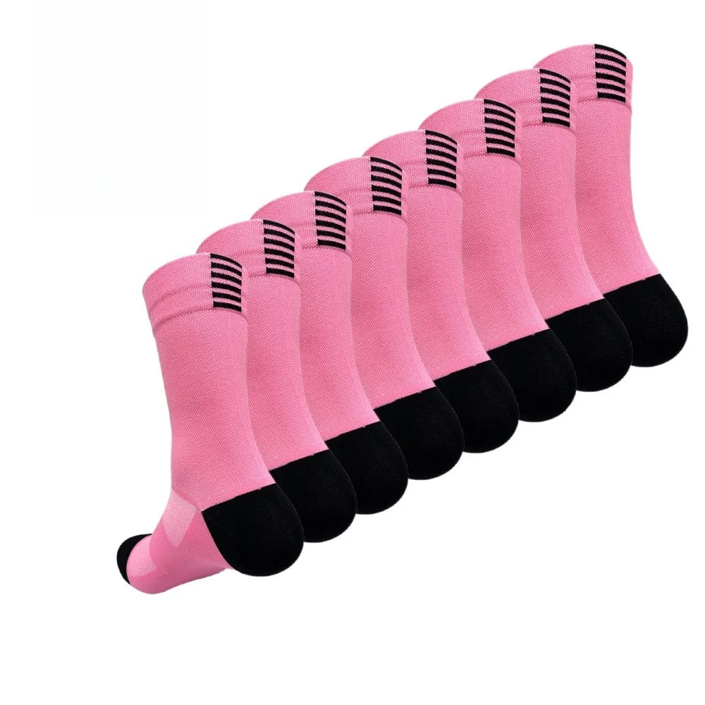 Cycling Socks for Men & Women, 4-Pair Pack