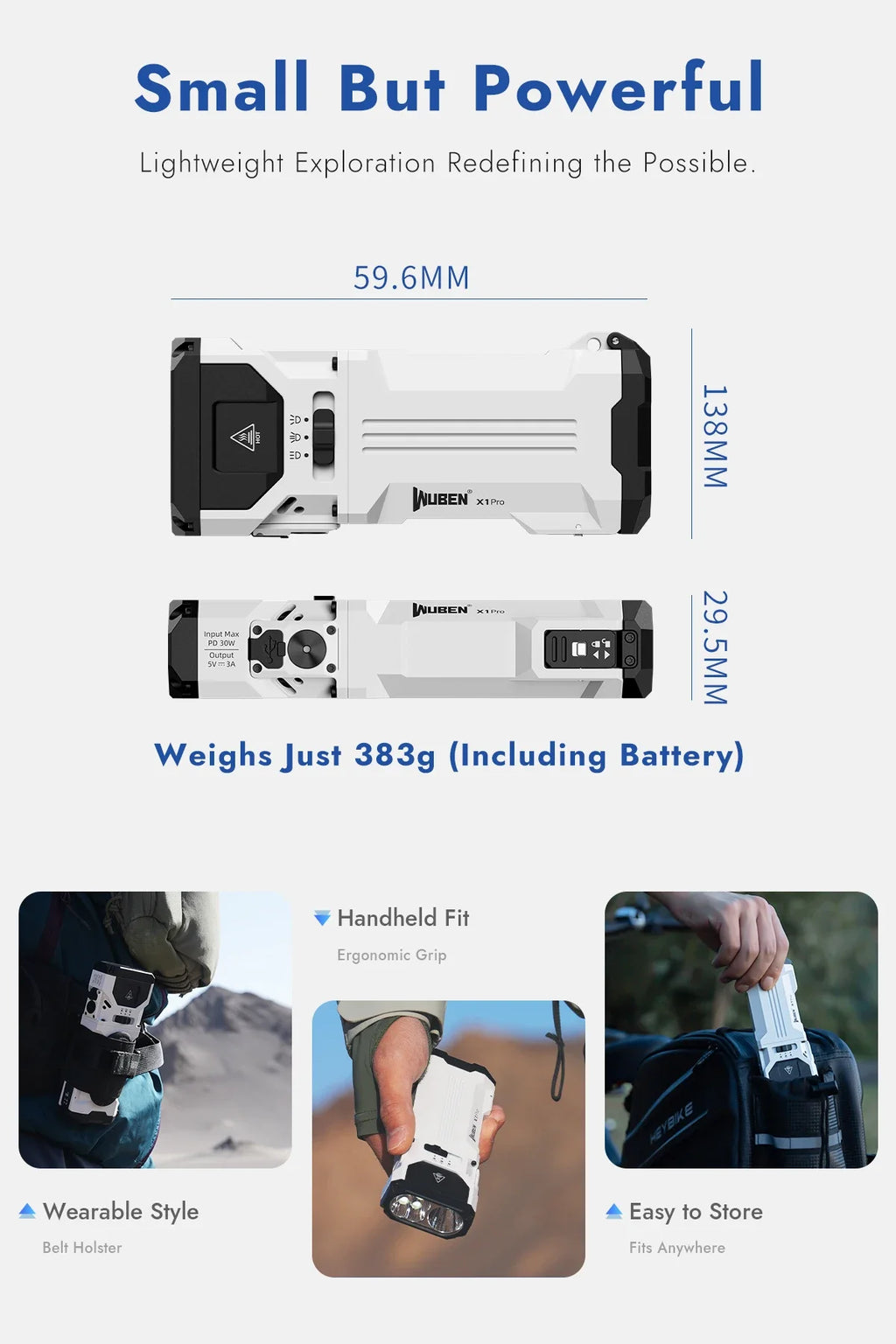 WUBEN X1 Pro Rechargeable EDC Flashlight — High-Output Compact Everyday Carry