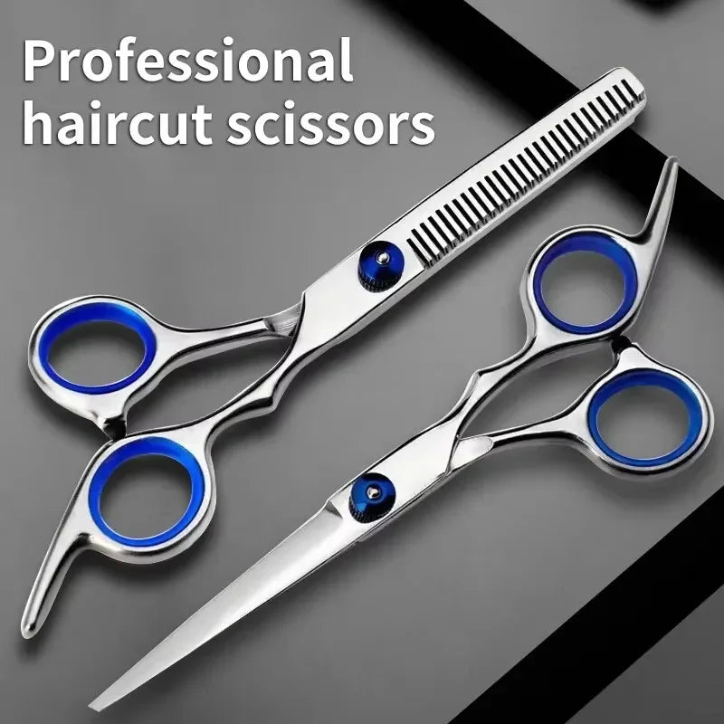 Professional Hairdressing Scissors – Stainless Steel Cutting & Thinning Shears for Home & Salon