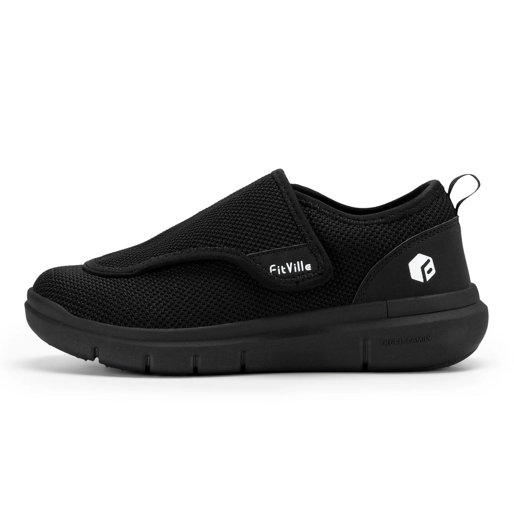 Men's Extra Wide Adjustable Diabetic Shoes – Orthopedic Walking Shoes for Elderly Swollen Feet & Foot Pain