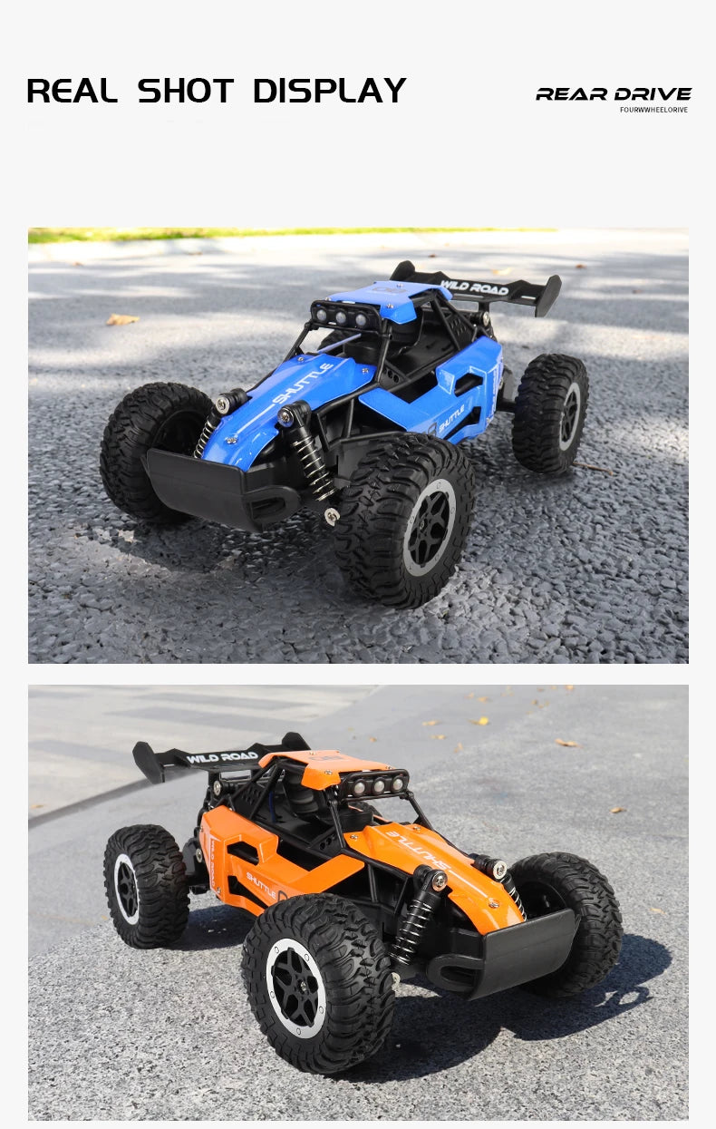 ZWN 1:16 / 1:20 Scale 2WD RC Off-Road Climbing Car with LED Light – Outdoor Kids Gift