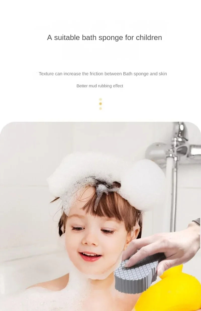 Soft Sponge Body Scrubber for Baby & Adults – Exfoliating Bath Scrub Sponge & Dead Skin Remover