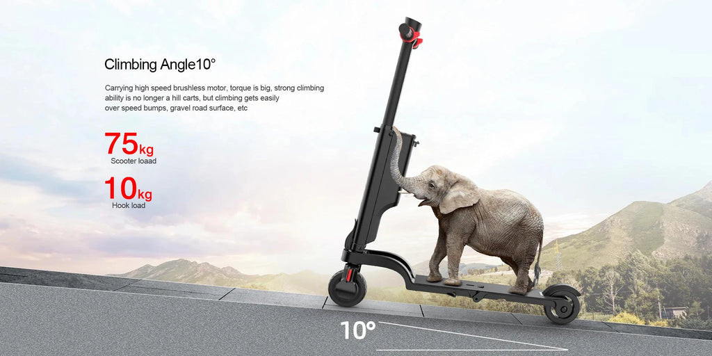 HX X6 Foldable Electric Scooter — 350W, 25 km/h, 36V, 5.5" Tires, Disc Brake, IPX54 for Adults