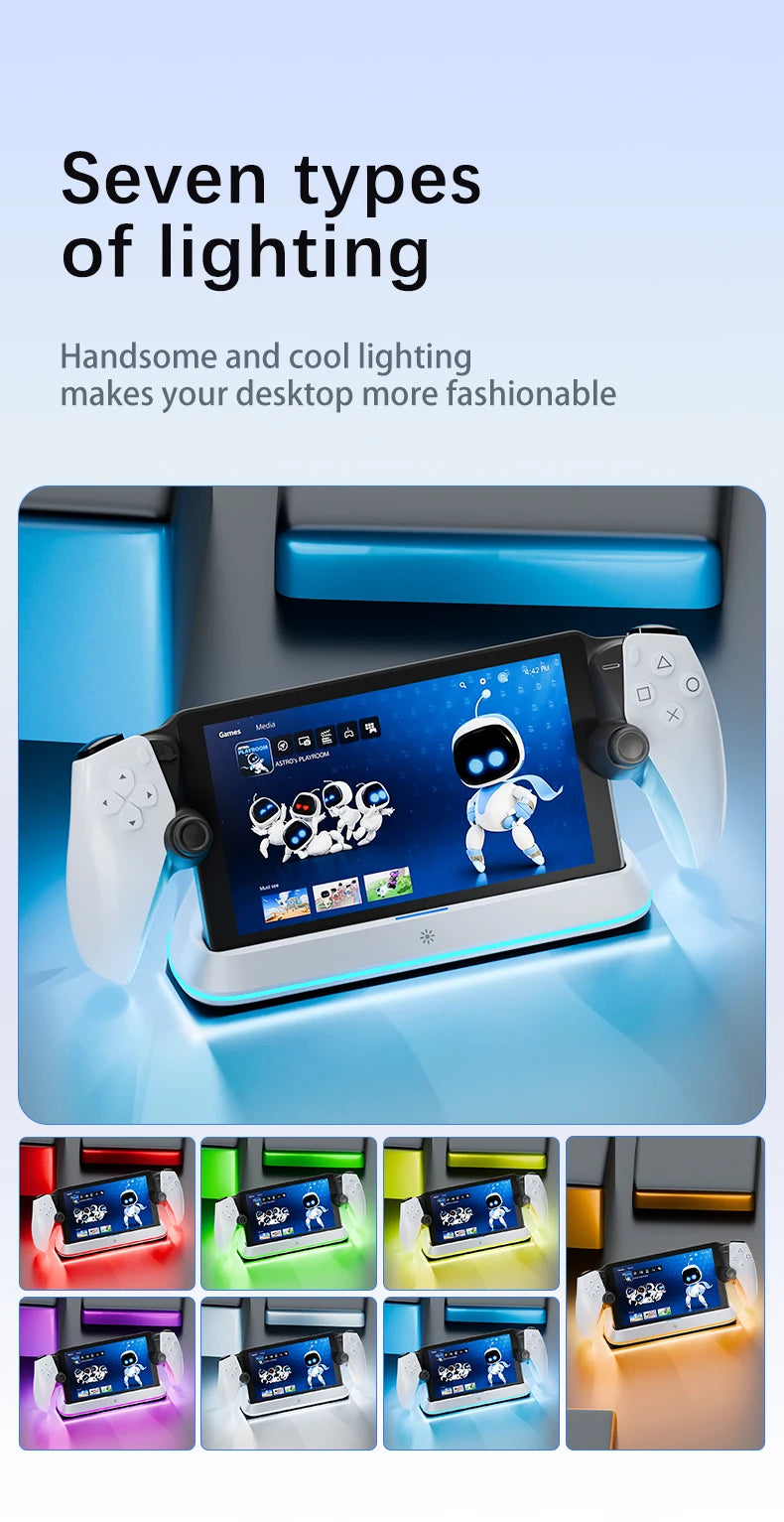 HONCAM Charging Dock Station for PlayStation Portal — Fast Charge & Organized Storage