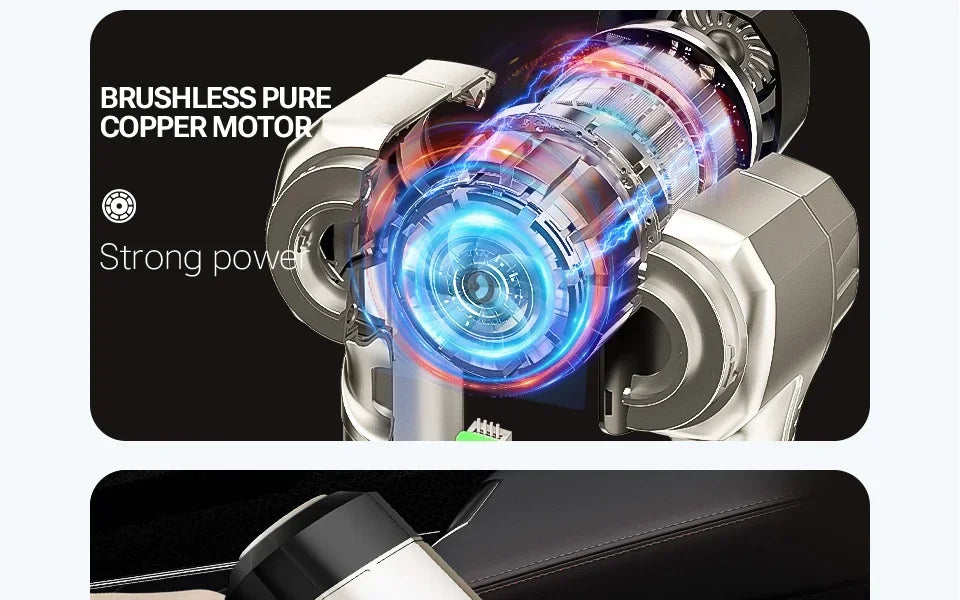 SZUK Cordless Car Vacuum Cleaner – Strong Suction Wireless Handheld Cleaning Machine