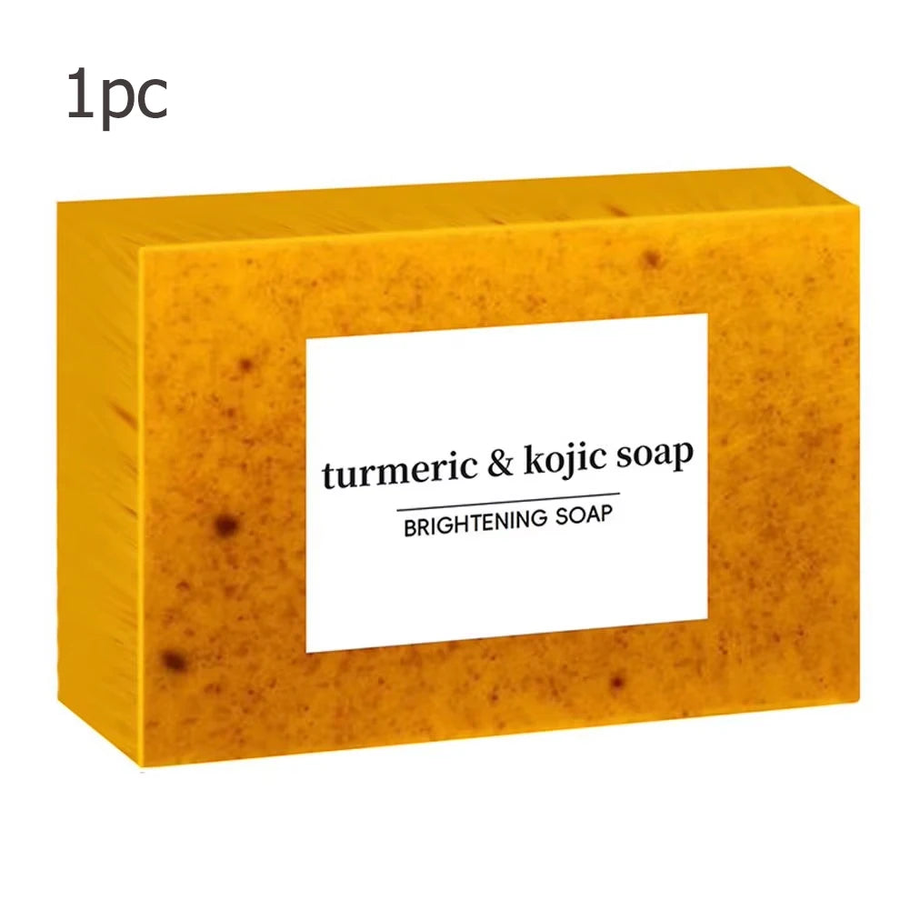 Turmeric Lemon Kojic Acid Soap Bar – Brightening, Dark Spot & Acne Facial & Body Soap