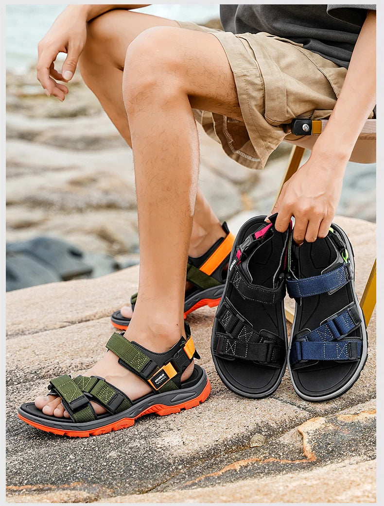 Men's Casual Outdoor Sport Sandals – Breathable Hiking & Beach Sandals