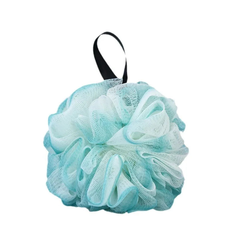 Soft Pearl Bath Bubble Flower Ball – Non-Scatter Bathing Sponge for Rich Lather