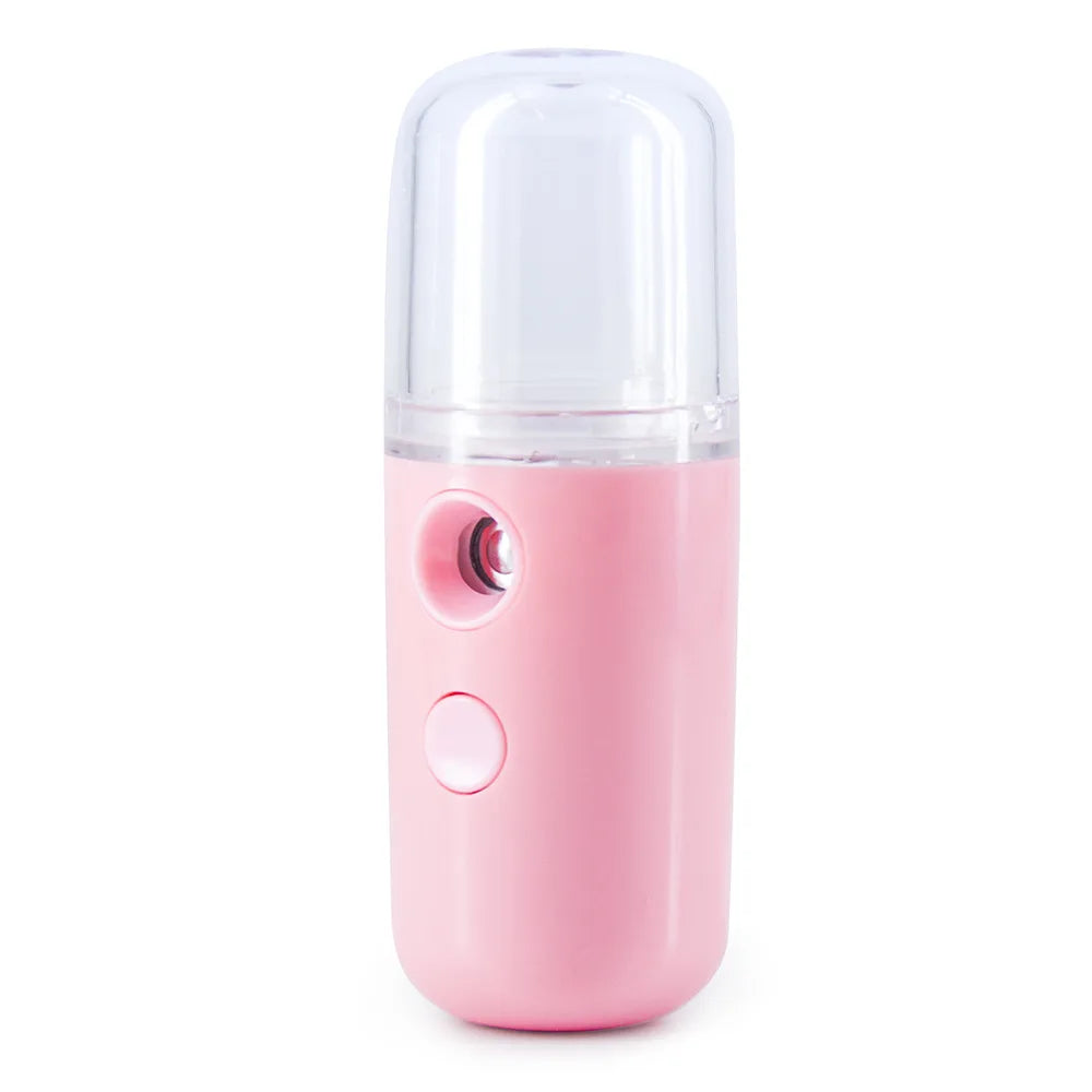 USB Nano Mist Facial Sprayer – Rechargeable Face Steamer & Skin Moisturizing Humidifier