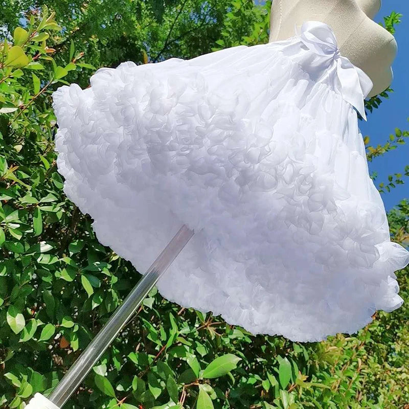 Lolita Petticoat Crinoline Tutu Skirt — Puffy Cancan Underskirt for Wedding & Cosplay Dresses