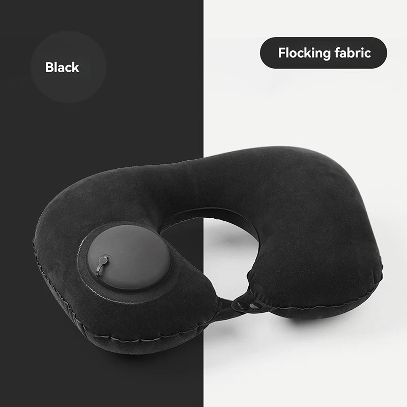 Inflatable U-Shape Travel Neck Pillow — Portable