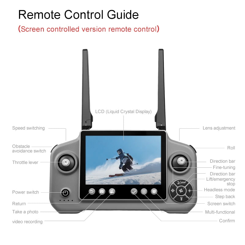 D2 GPS Camera Drone with Screen Remote