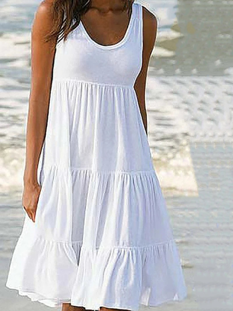 Sexy Backless Slit Midi Gown — Sleeveless Bodycon Party Dress