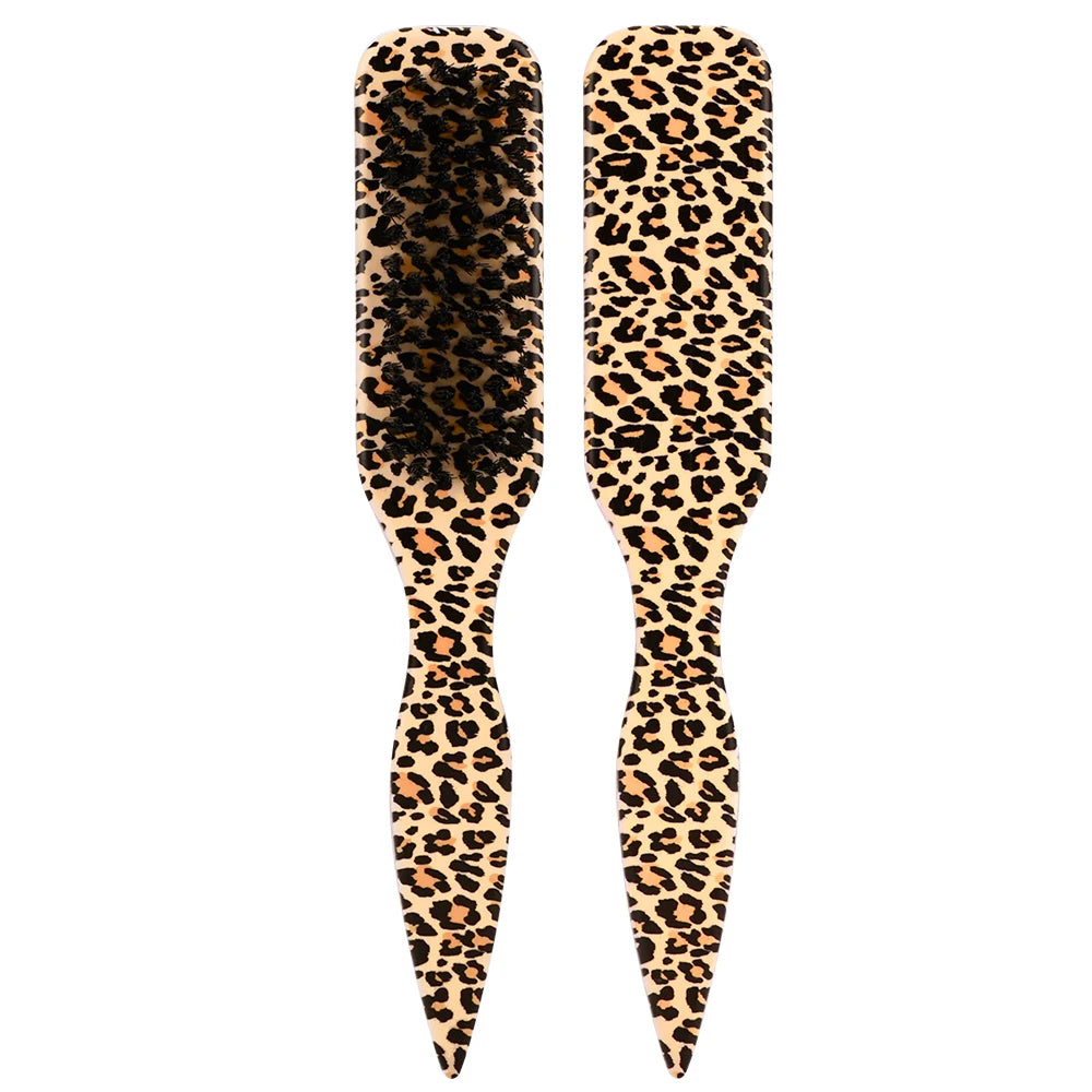 4-Piece Boar Bristle Hair Brush Set – Slick Back, Edge Control & Baby Hair Smoothing