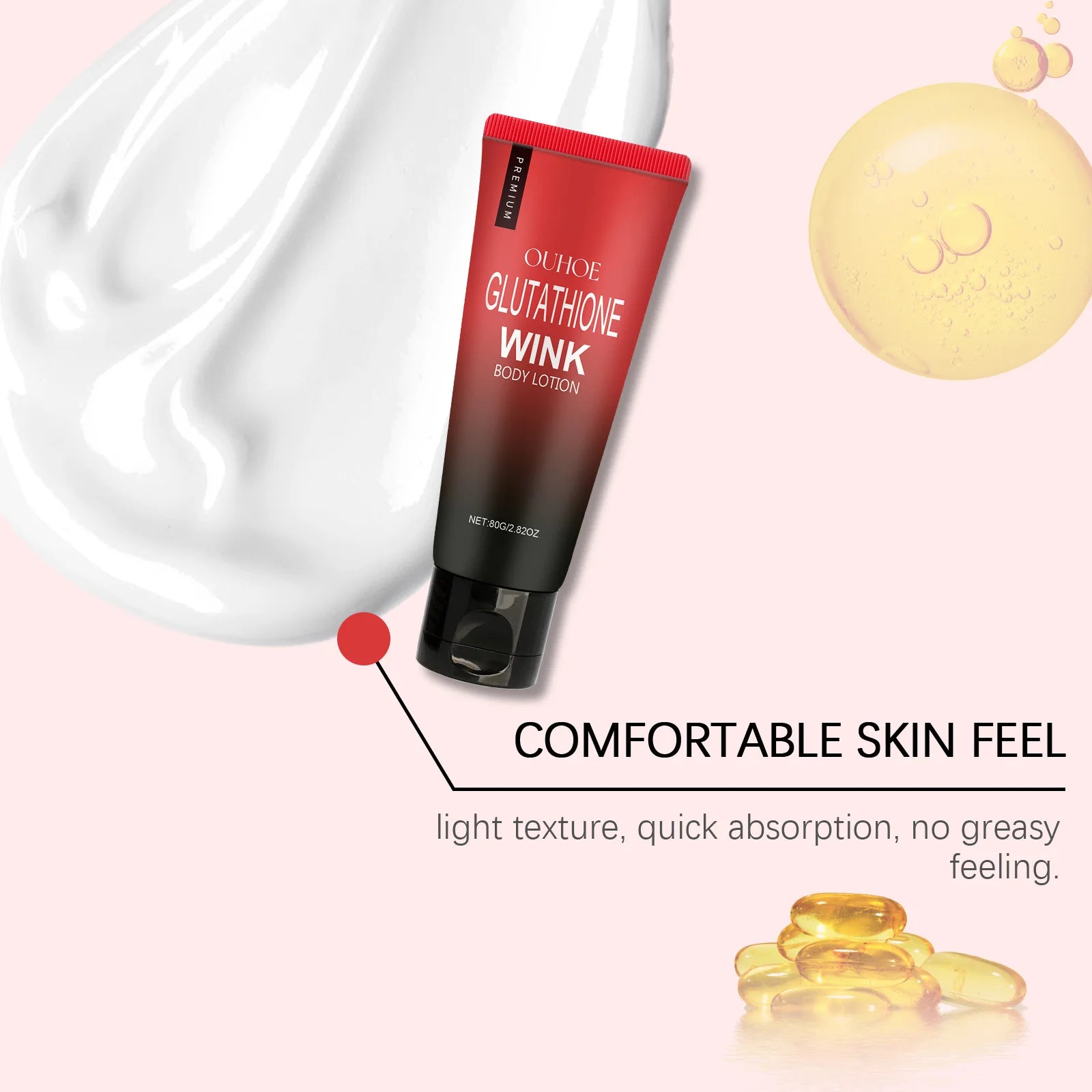 OUHOE Stretch Mark Removal Cream — Postpartum Firming, Anti-Fine Lines & Maternity Body Lotion 80g