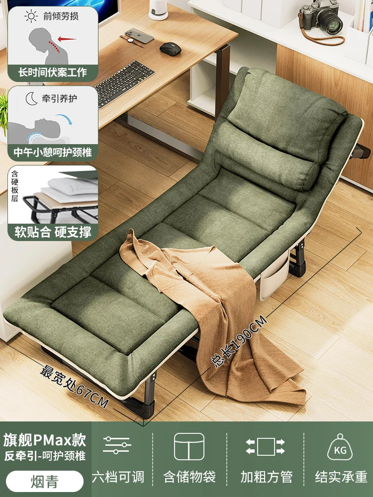 Upholstered Folding Bed with Mattress – Modern Single Lounge Sleeping Bed, Home Furniture