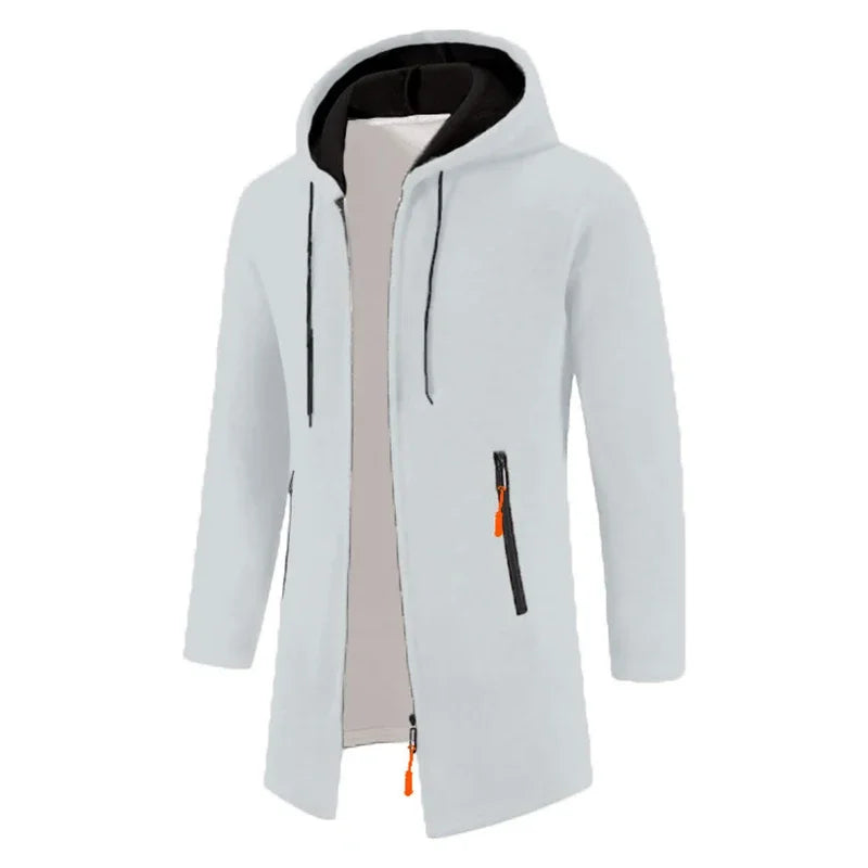 Men's Longline Zip-Up Hoodie