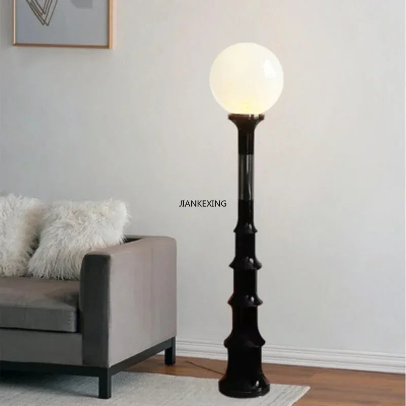 Colorful Floor Lamp – Memphis-Inspired Globe Design