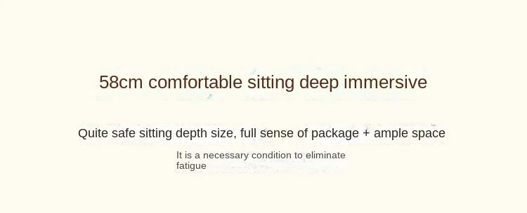 Caterpillar Floor Lounge Chair with Deep Seat