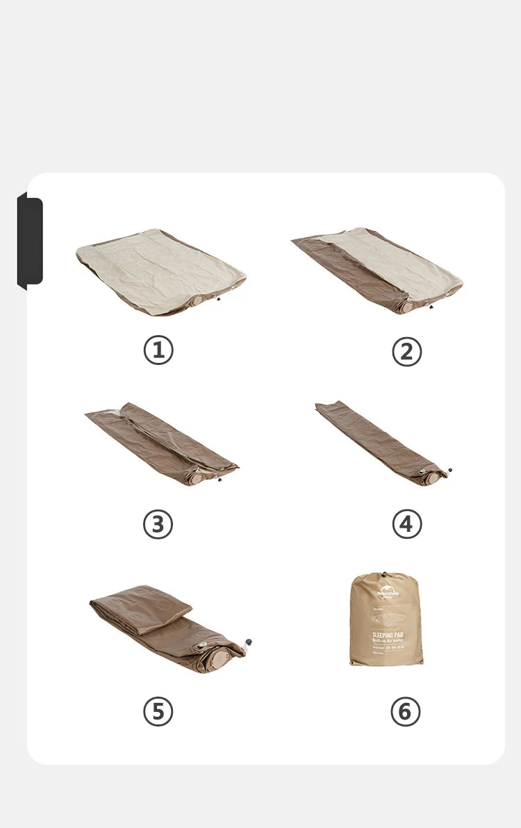 Glamping Air Mattress with Built-In Pump – Thickened Outdoor & Home Sleeping Mat, 450KG Capacity