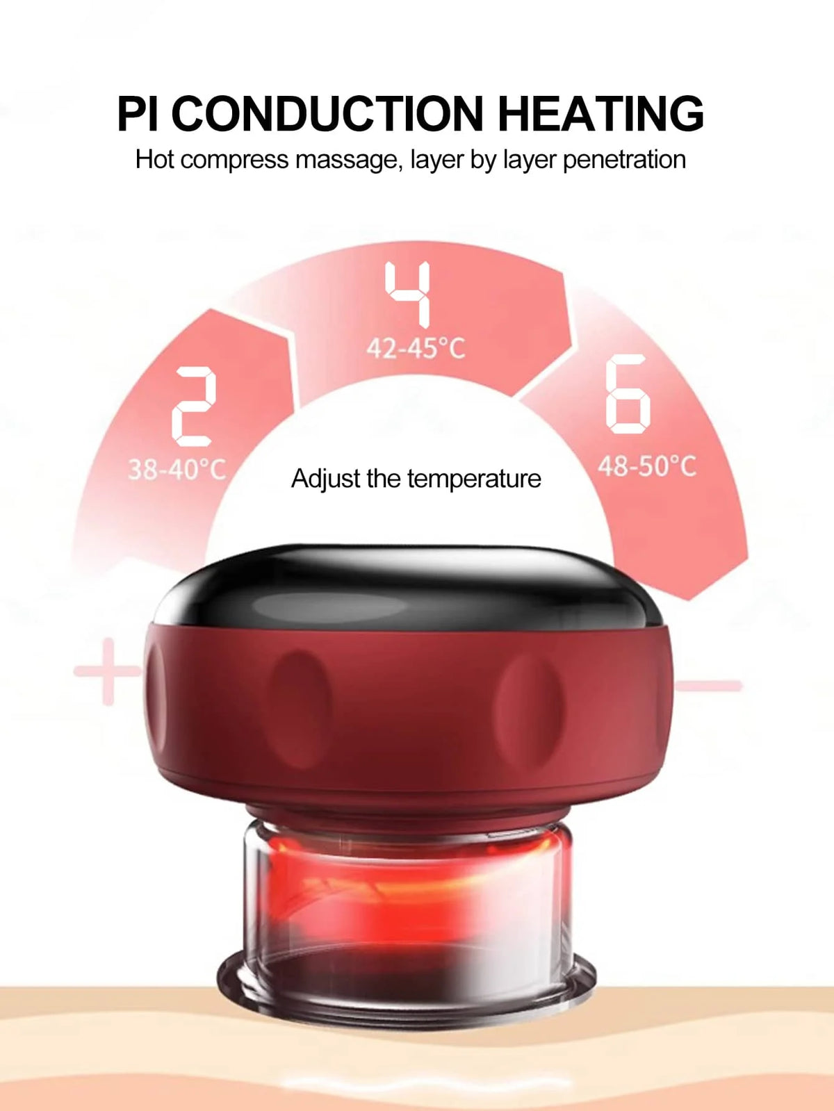Electric Vacuum Cupping & Scraping Massage Device – Heated Suction Cup Body Treatment