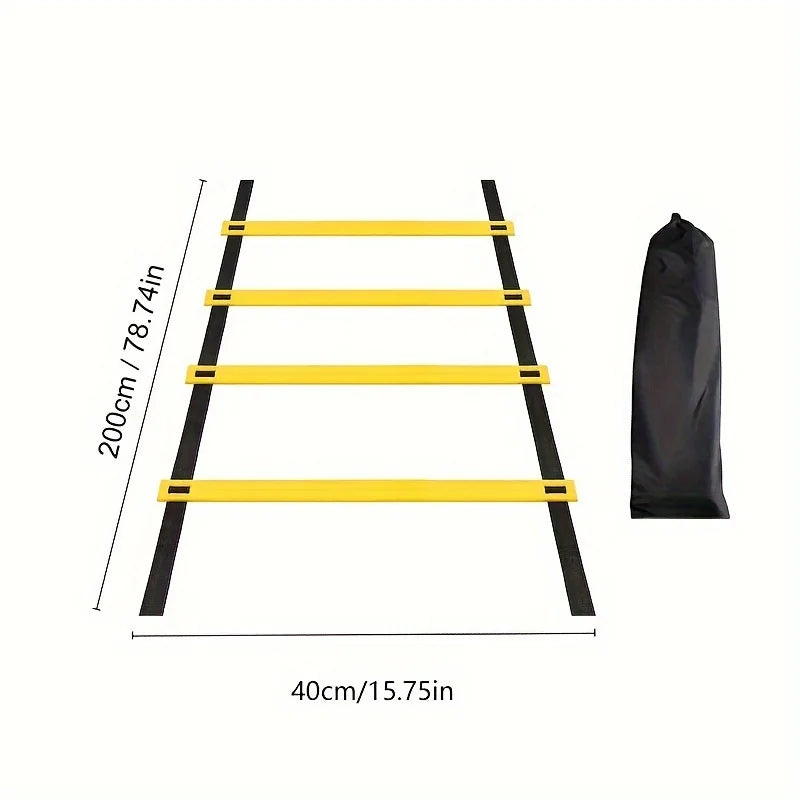 Agility Ladder Set – 2-10M Speed Training with Carry Bag for Soccer, Football, Footwork & Home Gym Drills