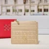 CH Letter Accent PU Leather Card Case Wallet – Elegant Compact Designer Wallet for Women