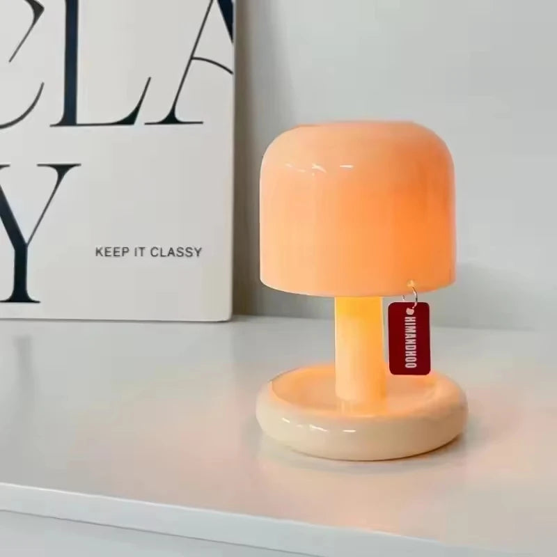 Sunset Night Light – Mini Mushroom-Style Table Lamp