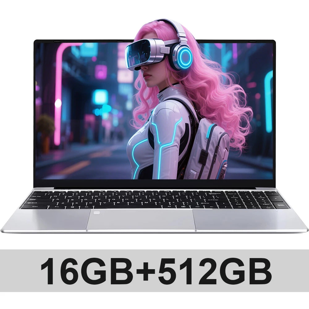 15.6" Ultra Slim Laptop – Intel Core i3-6100U, 16GB RAM, Up to 2TB SSD, Windows 11 Pro
