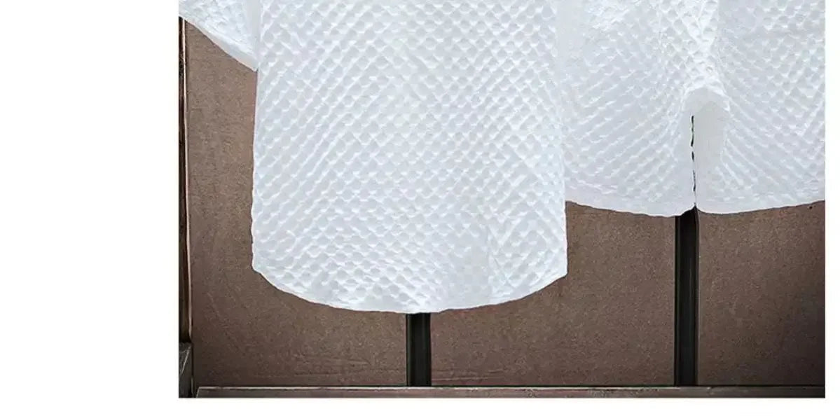 Men's Ice Silk Plaid Lapel Shirt & Shorts Set – Korean Luxury Casual Oversize 2-Piece