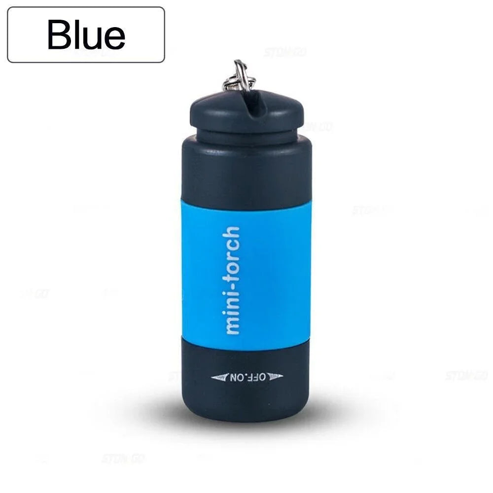 USB Mini Keychain Flashlight – Rechargeable EDC Torch, Waterproof, 16 Colors, Pocket-Sized LED Light
