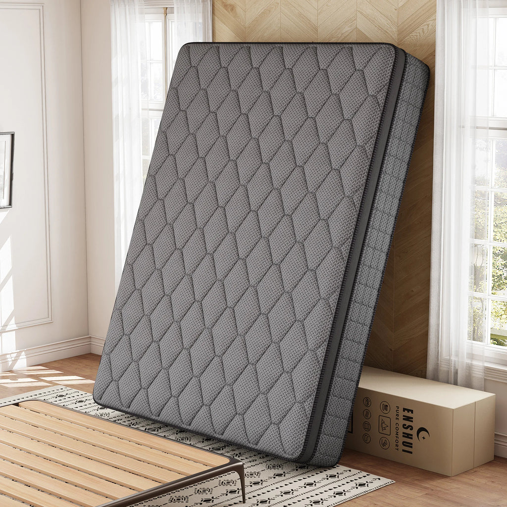 12"/14" Gel Memory Foam Hybrid Mattress – Pocket Innerspring Euro Top, Medium Firm, Twin to King