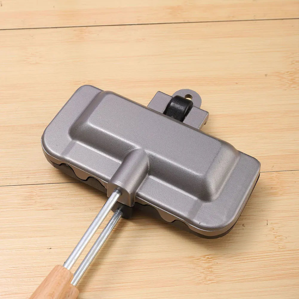 Non-Stick Double-Sided Grill Pan – Waffle, Pancake, BBQ, Hot Dog & Sandwich Fry Pan, Aluminum Alloy