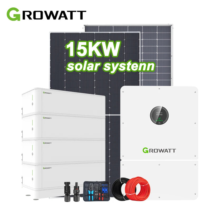 15KW Hybrid Solar System – Complete Off-Grid 15KVA Solar Energy Kit for Home
