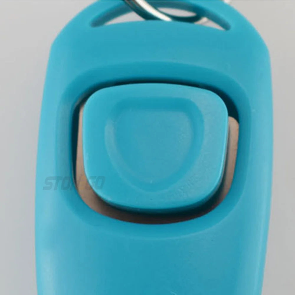 2-in-1 Dog Training Clicker & Whistle with Keyring