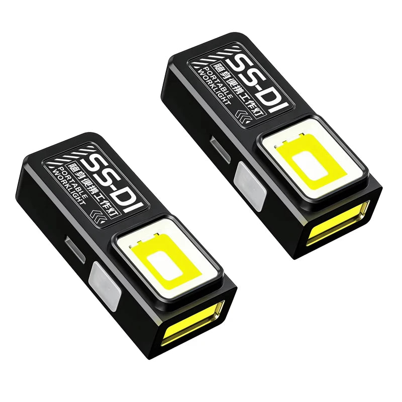 Mini COB LED Flashlight – 8 Modes, Magnetic Base, Hat Clip, USB-C Rechargeable for Camping & EDC