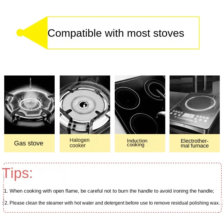 Stainless Steel Soup Pots – Induction & Steamer Options