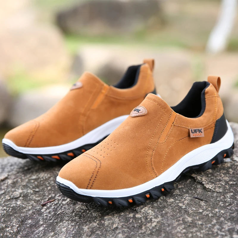 Men's Mesh-Lined Slip-On Casual Sneakers