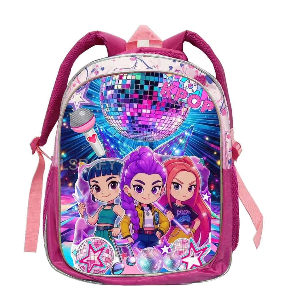 KPop Character Kids Backpack – Lightweight 12-Inch School Bag