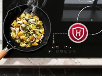6000W 4-Zone Ceramic Induction Hob – 60cm Black Glass, Touch Control, 9 Power Levels, Timer & Child Lock