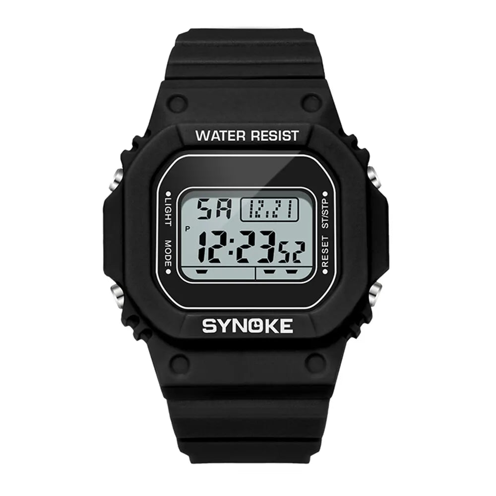 SYNOKE Men's Military Digital Watch | Outdoor Sport Retro Waterproof Multifunctional Luminous Wristwatch